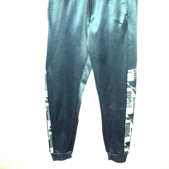Puma Sweatpants Boy's Size Large (14-16) Blue Track Joggers Activewear Pants - Picture 3 of 8
